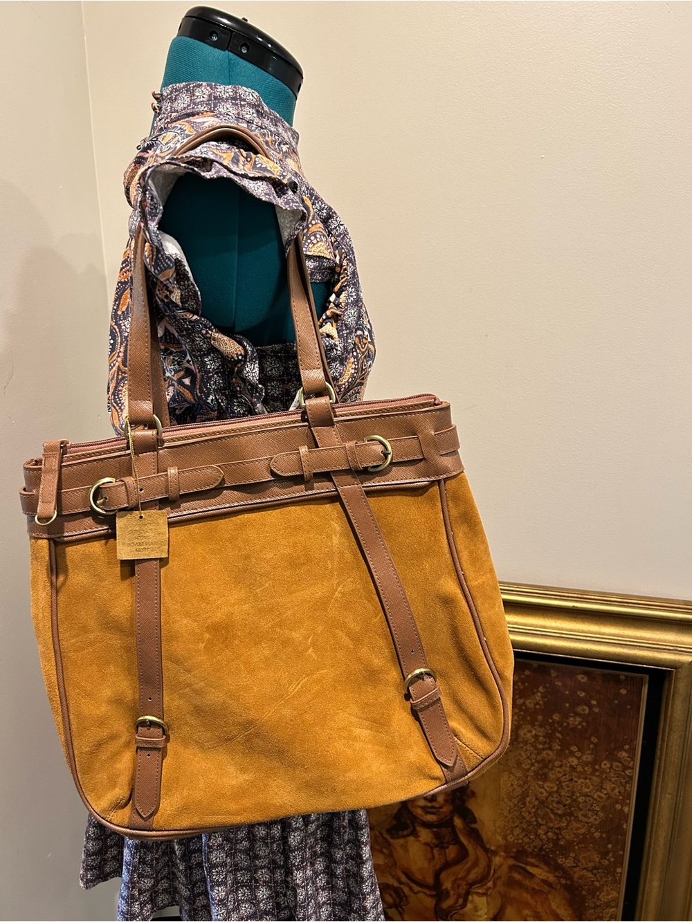 Isaac Mizrahi Large Leather Tote